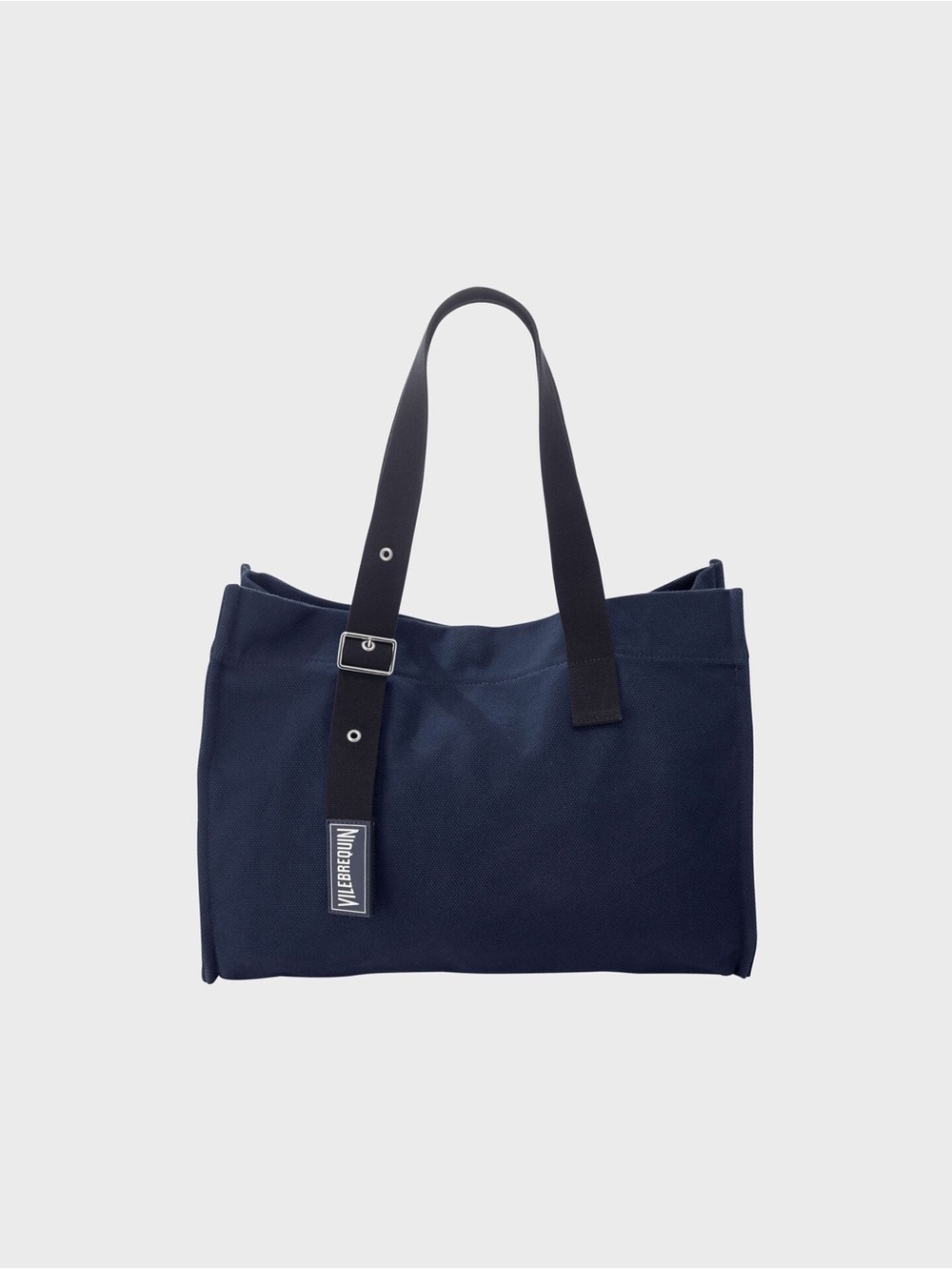 NWT Never Used | Vilebrequin Navy Canvas Tote with Black Straps